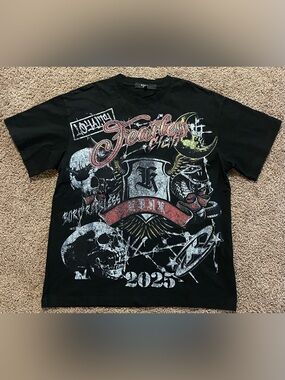 KDNK Fearless Graphic Black Men’s T-Shirt NWOT